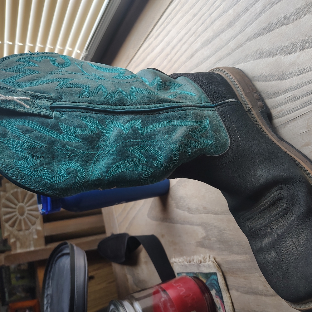Twisted X Black and Teal Men's Boots
